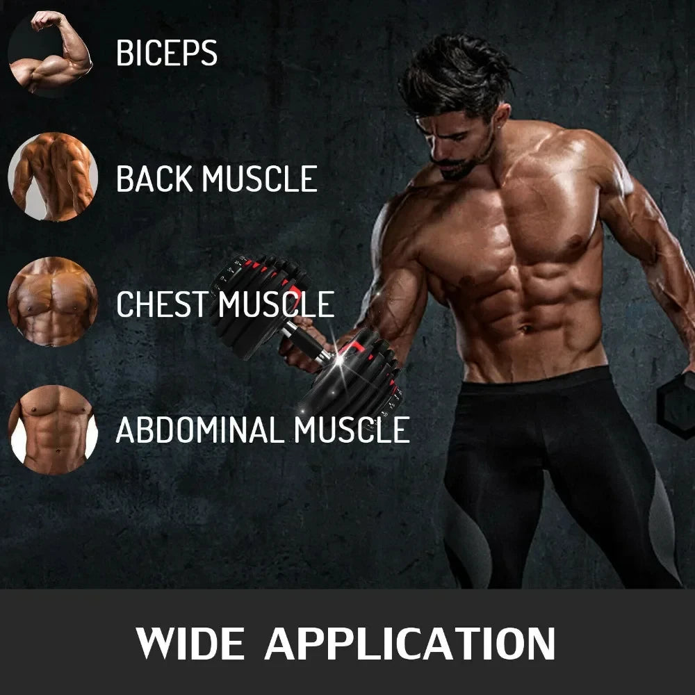 Verstelbare Dumbbell – Voor Krachttraining & Spieropbouw