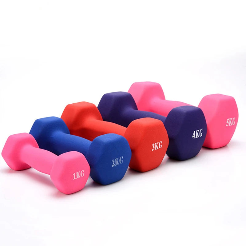 Hexagon Dumbbell - Kunststof Halter
